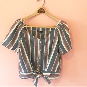 NEW Anthropologie Drew Multi Stripe Blouse…